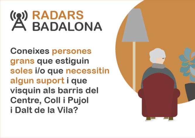 Badalona crea una xarxa comunitària i de prevenció per reduir el risc de soledat i aïllament de la gent gran amb el projecte “Radars Badalona”