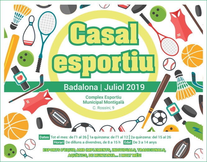 115 nens i nenes participaran en el Casal Esportiu de Badalona que comença l’1 de juliol