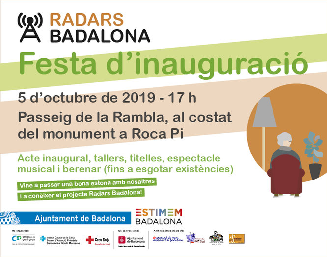 El projecte “Radars Badalona” es presenta dissabte, 5 d’octubre, amb una festa a la Rambla