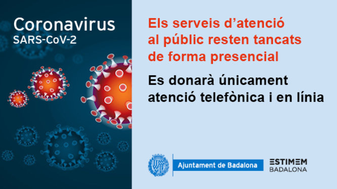 Comunicat de l’Ajuntament de Badalona en relació amb el coronavirus