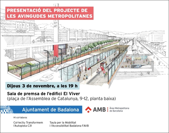 L’Ajuntament de Badalona organitza un acte obert a la ciutadania per presentar el projecte de les avingudes metropolitanes