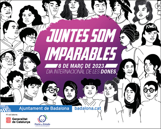 Badalona celebra aquest dimecres 8 de març el Dia Internacional de les Dones amb un acte institucional i una manifestació unitària