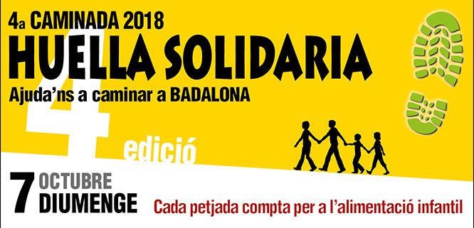 Badalona serà l’escenari, aquest diumenge, 7 d’octubre, d’una nova edició de la caminada popular “Huella solidaria”