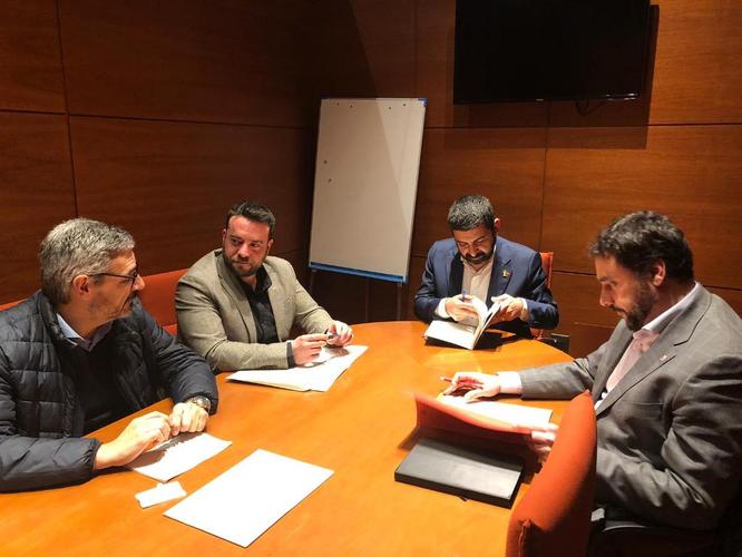 L’alcalde de Badalona es reuneix amb el conseller de Treball, Afers Socials i Famílies de la Generalitat de Catalunya