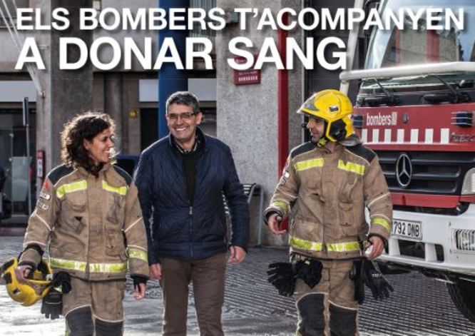 Badalona participa aquest dissabte en la campanya Els Bombers t’acompanyen a donar sang