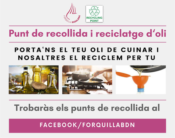 Diversos restaurants de Badalona participen a la campanya “Punts de recollida i reciclatge d’oli”