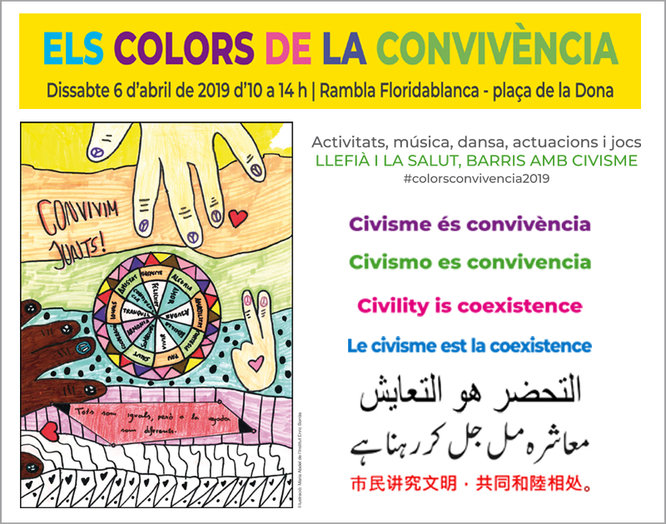 Dissabte 6 d’abril Badalona celebra la jornada festiva "Els Colors de la Convivència"