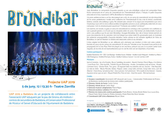 El Teatre Zorrilla acull dos concerts de Cors escolars i de secundària i el Principal la primera trobada de bandes de música moderna de les escoles de Badalona
