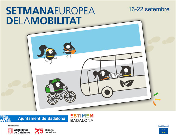 Badalona celebra entre el 16 i el 22 de setembre la Setmana Europea de la Mobilitat