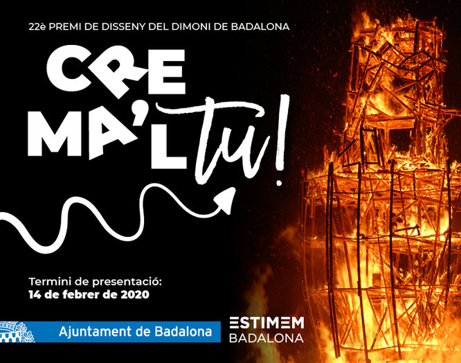 L’Ajuntament de Badalona convoca el 22è concurs Crema’l tu! d’on sortirà el disseny del Dimoni que es cremarà la Nit de Sant Anastasi