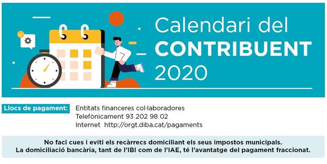Calendari del contribuent 2020 a Badalona
