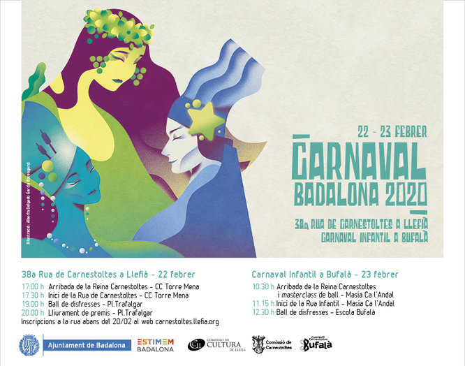 Dissabte 22 i diumenge dia 23 de febrer es celebrarà el Carnaval de Badalona 2020