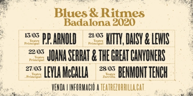 Arriba a Badalona, del 13 al 28 de març, la 31a edició del Festival Blues & Ritmes