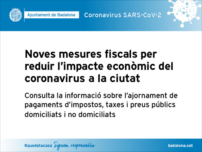 Comunicat de l'Ajuntament de Badalona en relació amb el coronavirus del 18 de març