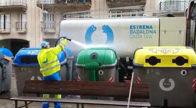 L'Ajuntament de Badalona reforça els serveis de neteja després del confinament total
