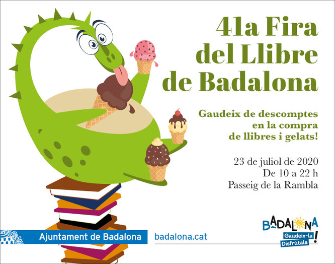 La 41a Fira del Llibre de Badalona tindrà lloc el dijous 23 de juliol al passeig de la Rambla