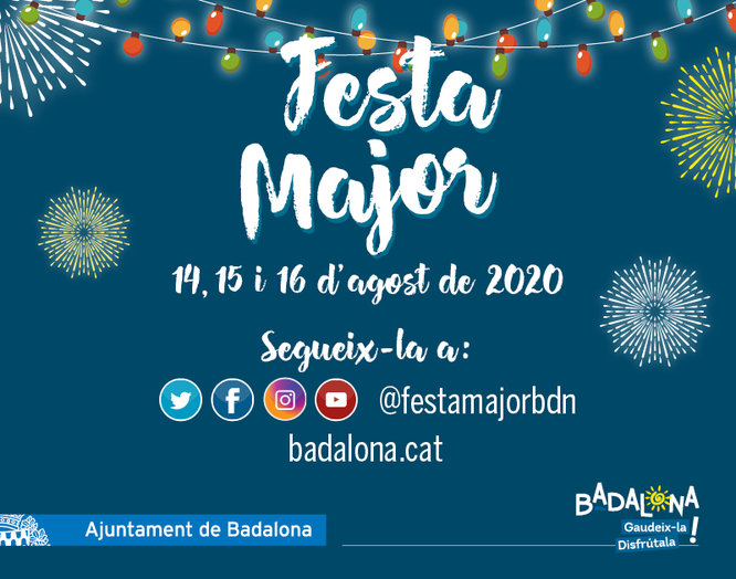 Badalona celebrarà la seva Festa Major del 14 al 16 d’agost