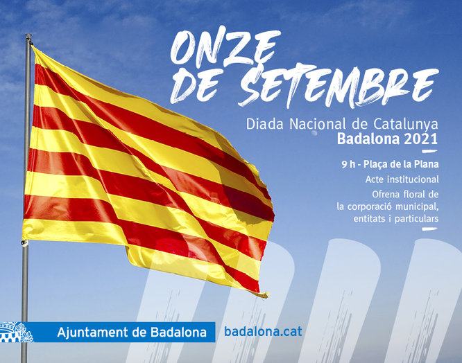 Badalona celebra dissabte, 11 de setembre, la Diada Nacional de Catalunya