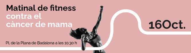 Badalona commemora el Dia Mundial contra el Càncer de Mama amb un matinal de fitness