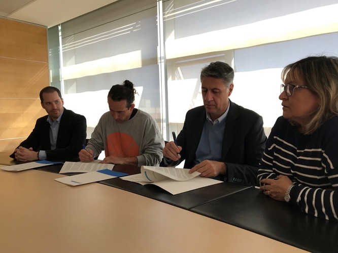 L’Ajuntament de Badalona signa un acord de col·laboració amb el club de futbol americà Badalona Dracs per afavorir la seva consolidació i promoure els esports no tradicionals a la ciutat