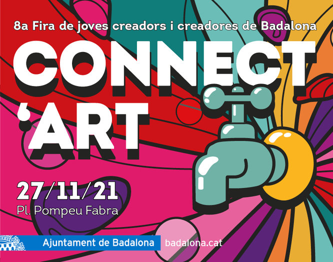 La 8a Fira de Joves Creadors de Badalona, Connect’Art, s’instal·la aquest dissabte a la plaça de Pompeu Fabra