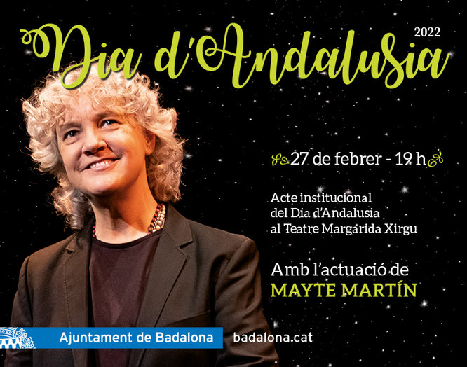 Badalona celebra diumenge 27 de febrer al Teatre Margarida Xirgu el Dia d’Andalusia