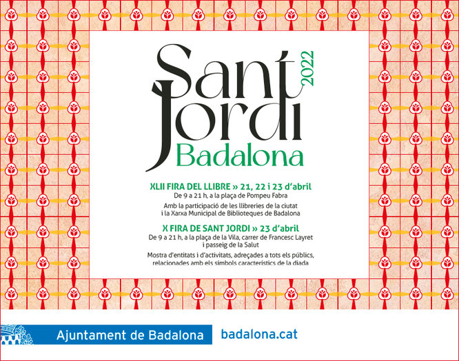 Badalona comença a celebrar avui la Diada de Sant Jordi amb l’inici de la XLII Fira del Llibre