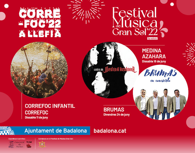 Torna el Festival de Música Gran Sol de Badalona amb les actuacions de Medina Azahara i Brumas