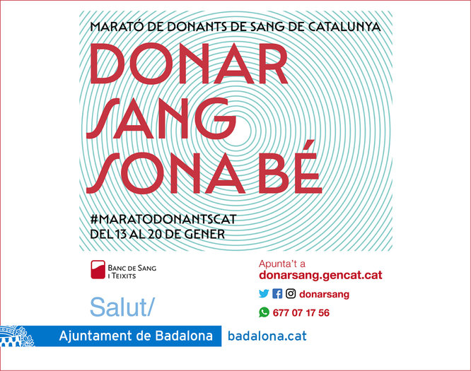 L’Ajuntament de Badalona facilita l’accessibilitat i promou la sensibilització de la donació de sang