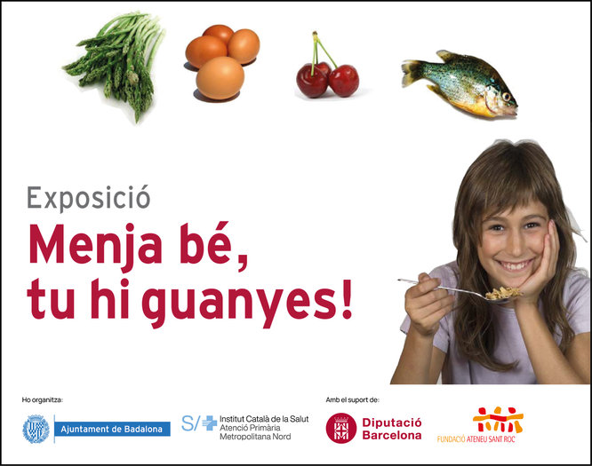 Arriba a Badalona l'Exposició itinerant “Menja bé, tu hi guanyes!” per promoure l’alimentació saludable dels infants