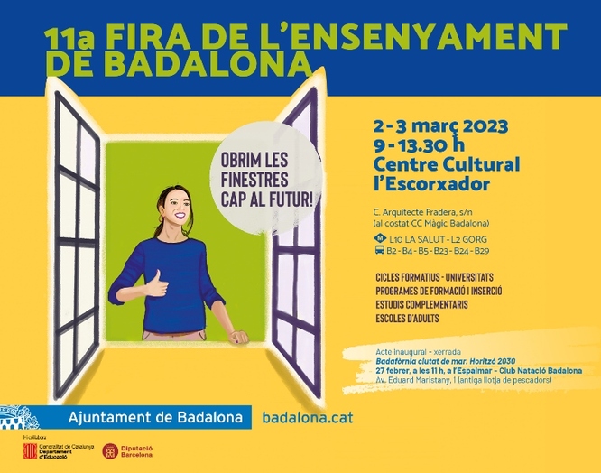 L’11a edició de la Fira de l’Ensenyament de Badalona tindrà lloc el 2 i el 3 de març al Centre Cultural l’Escorxador