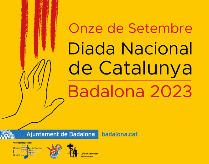 Diada Nacional de Catalunya a Badalona 2023