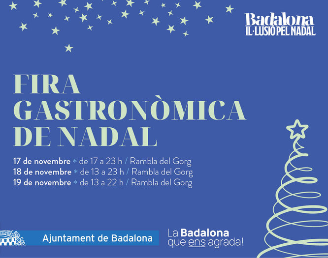 S’obre el termini per poder participar a la primera Fira Gastronòmica de Nadal de Badalona